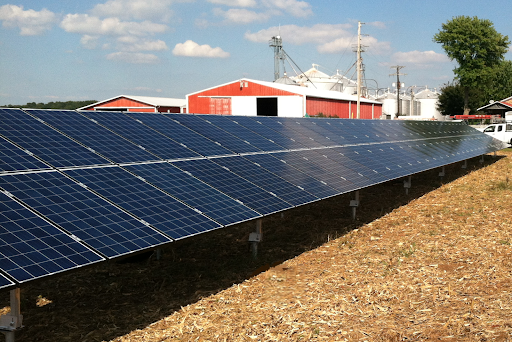 Solar panels in rural Kentucky.