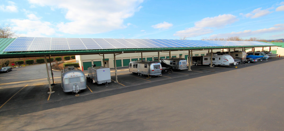 Mallory Station Storage Solar Parking Canopy