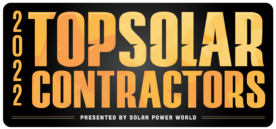 top solar contractor 2022